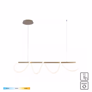 Lampa wisząca BALBO 20006PM-GD - złoty