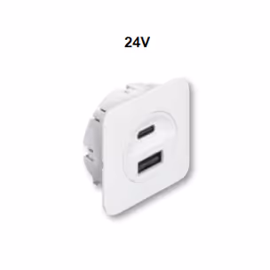 Stacja ładująca USB, Häfele Loox5 24V / Biały