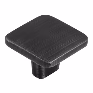 Gałka kwadratowa 2438 - żelazo szczotkowane / 33 mm