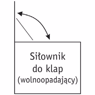 Siłownik Vapsint do klap skrzyń (progresywne) z zaczepami / do 5 kg / L-470 MM