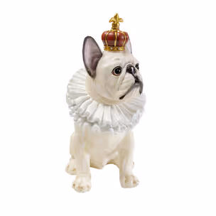 Figurka dekoracyjna KING DOG 33 - biały