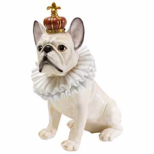 Figurka dekoracyjna KING DOG 33 - biały