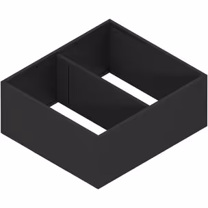 AMBIA-LINE rama, do LEGRABOX/MERIVOBOX szuflady z wysokim frontem, stal, od dł.=270 mm, szerokość=242 mm+czarny mat*P/U: 1