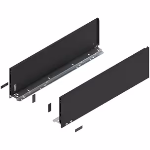 Bok szuflady LEGRABOX, wysokość C (177 mm), dł.=600 mm, lewy/prawy, do LEGRABOX pure+czarny mat*P/U: 1/3