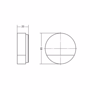 Stoper do drzwi PUK 8002/65 dąb Viefe