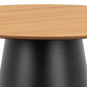 Stół okrągły SOLI 120 cm - dąb/czarny