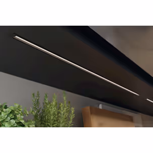 Profil wpuszczany LOOX5 1106 do taśm LED 5 mm - aluminium/czarny / dł. 300 cm