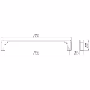 Uchwyt 2563 - chrom połysk / rozstaw 160 mm