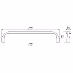 Uchwyt 2440 - chrom połysk / rozstaw 160 mm