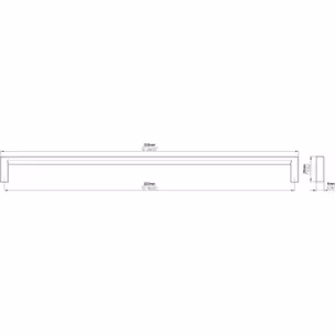 Uchwyt 2108 - czarny mat / rozstaw 320 mm
