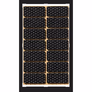 Podkładki meblowe antypoślizgowe Prostokąt 20x44 mm filc kolor biały