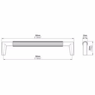 Uchwyt 2593 - chrom połysk / rozstaw 160 mm