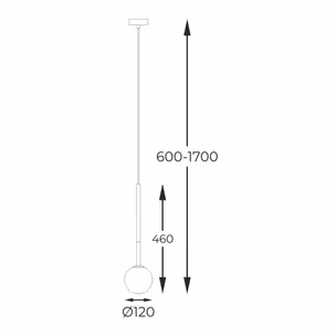 Lampa wisząca ARCTURUS P0574-01F-SDFZ - czarny/złoty