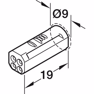 Przewód przedłużający typu Y , Häfele Loox5 / Multi White / 3.5 A  / 12 V / długość przewodu 1,5 m