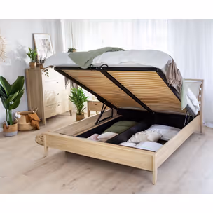 Łóżko z pojemnikiem COZY CZ-02 160x200 - dąb olejowany