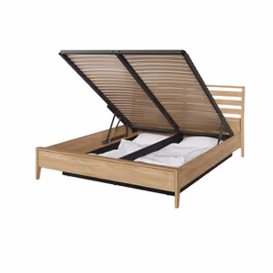 Łóżko z pojemnikiem COZY CZ-02 160x200 - dąb olejowany