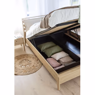 Łóżko z pojemnikiem COZY CZ-02 180x200 - dąb olejowany