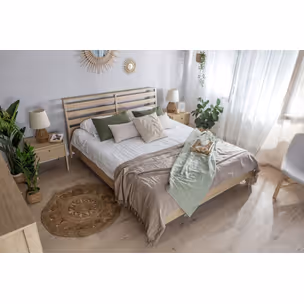 Łóżko z pojemnikiem COZY CZ-02 180x200 - dąb olejowany