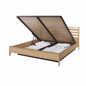 Łóżko z pojemnikiem COZY CZ-02 180x200 - dąb olejowany
