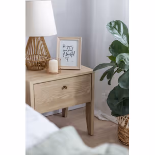 Stolik nocny z szufladą COZY CZ-05 - dąb olejowany