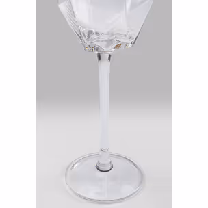 Kieliszek do szampana DIAMOND GOLD RIM - transparentny