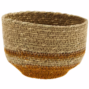 Koszyk dekoracyjny Ø13x9 cm -  brązowy