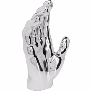 Figurka dekoracyjna MANO DIAMOND RING - srebrny
