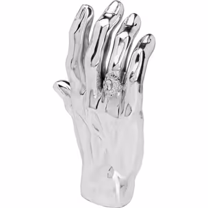 Figurka dekoracyjna MANO DIAMOND RING - srebrny