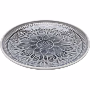 Talerz deserowy SICILIA MANDALA - szary