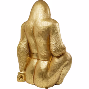 Dekoracja stojąca XXXL GORILLA - złoty