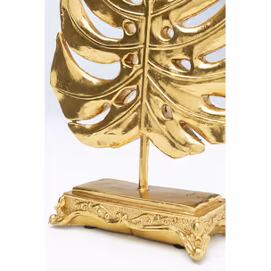 Figurka dekoracyjna MONSTERA LEAF - złoty