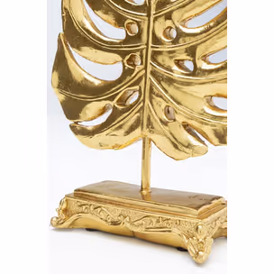 Figurka dekoracyjna MONSTERA LEAF - złoty
