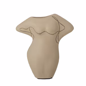 Wazon dekoracyjny LULU 14 cm - beżowy