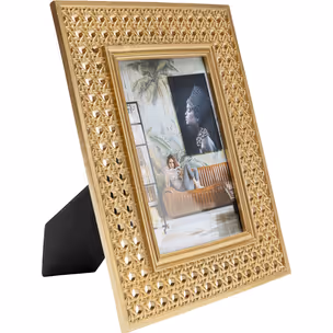Ramka na zdjęcia ażurowa HOLES 21x26 - złoty