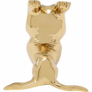 Figurka dekoracyjna YOGA BUNNY - złoty