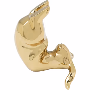 Figurka dekoracyjna YOGA BUNNY - złoty
