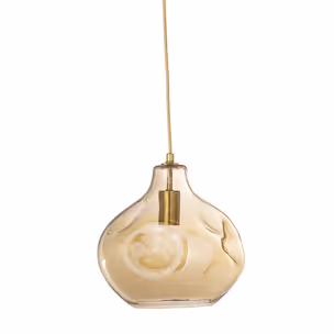 Lampa wisząca szklana AZIZI - brązowy