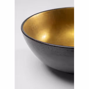 Misa z porcelany DIVA 1.4L - czarny/złoty