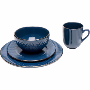 Kubek ceramiczny MUSE 360 ml - niebieski