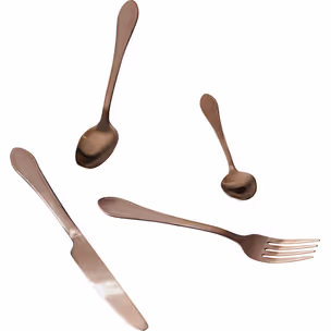 Zestaw 16 sztućców CUCINA - miedziany mat