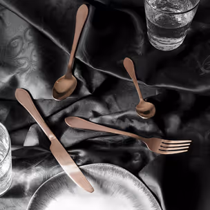 Zestaw 16 sztućców CUCINA - miedziany mat