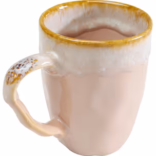 Kubek z uchem NALA 370 ml - różowy