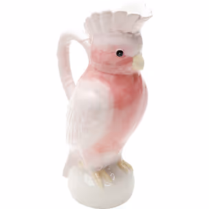 Karafka dekoracyjna EXOTIC BIRD - biały/różowy