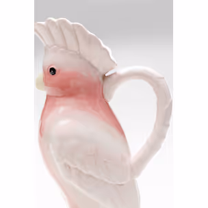 Karafka dekoracyjna EXOTIC BIRD - biały/różowy
