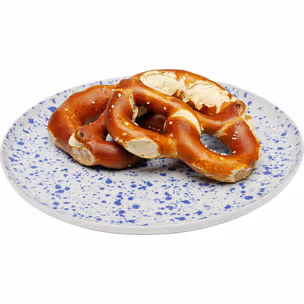 Talerz obiadowy PARTITO 27 cm - biały/niebieski