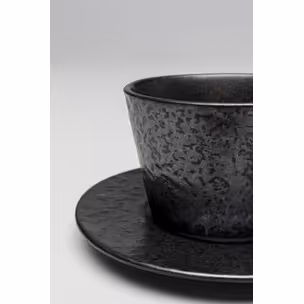 Filiżanka ze spodkiem COSMOS 205 ml - czarny