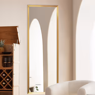 Lustro wiszące AREZZO BRASS 70x200 - złoty