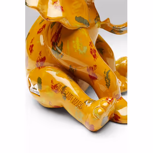 Figurka dekoracyjna ELEPHANT DOTS - żółty