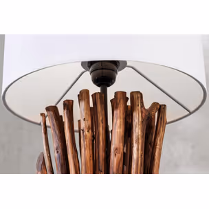 Lampa stołowa EUPHORIA - biały/naturalny