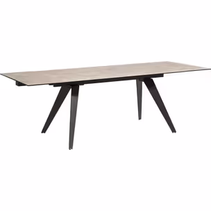 Stół rozkładany AMSTERDAM DARK 160/240x90 - szary/czarny
